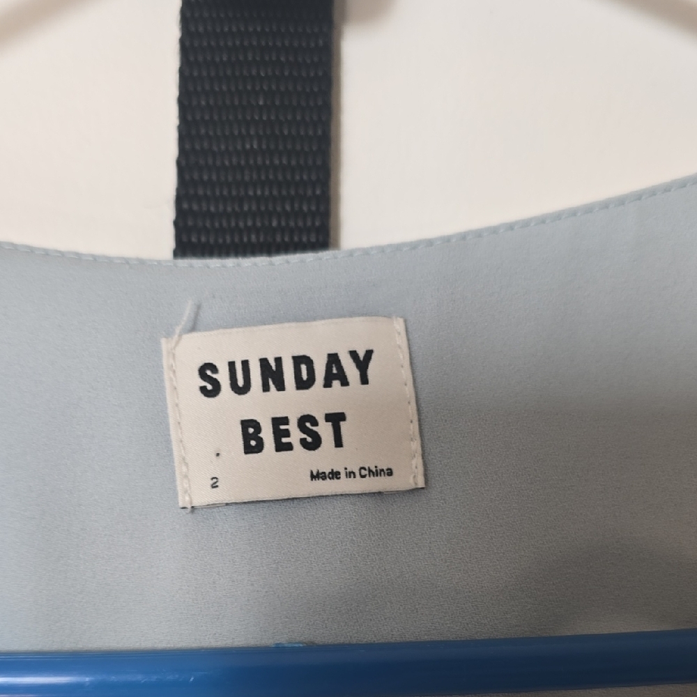 Sunday Best Sky Blue Ruffle Mini Dress - Picture 2 of 10